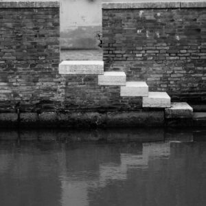 acqua, scalini, Venezia,