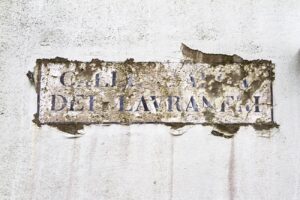 nome di una via, calle, Isola di Sacca Fisola, circolo fotografico 200ISO