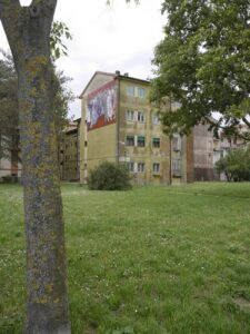 Sacca Fisola, quartiere residenziale, Venezia, murales